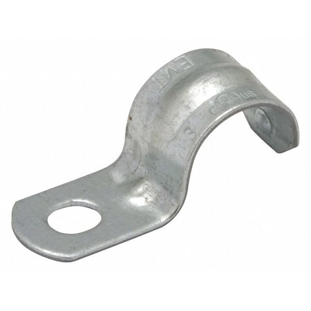 RACO EMT Conduit & Pipe One Hole Strap Clamp, Screw On, 3/4 in Size, Electroplated Steel 2083