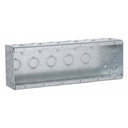 Raco Electrical Box, 95.3 cu in, Masonry Box Type, 6 Gangs, Steel, Rectangular Shape 960