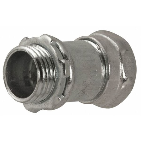 Raco EMT Grounding Connector, 2-1/2 in, Compression, Steel, Zinc Plated, Gray 2940