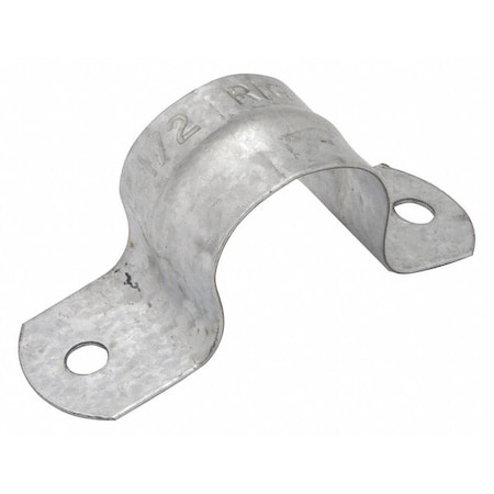 Raco Two Hole Strap, Conduit; Pipe Use, 1 in, Steel, Galvanized 2234