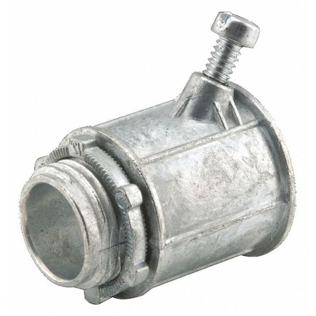 Raco Conduit Fitting Grounding Connector, 1/2 in, Set Screw, Die Cast Zinc 2632