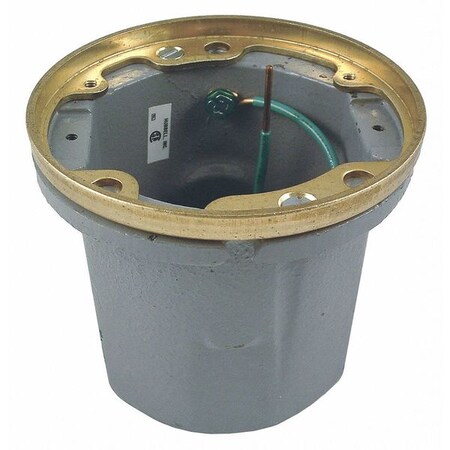 Raco Electrical Box, 18.5 cu in, Ceiling Box Type, Brass, Round Shape 6223