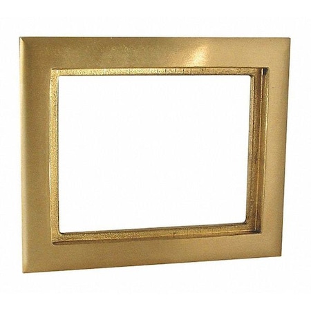 Raco Box Cover, 1 Gang, Brass, Single Receptacle Cover Type 6292