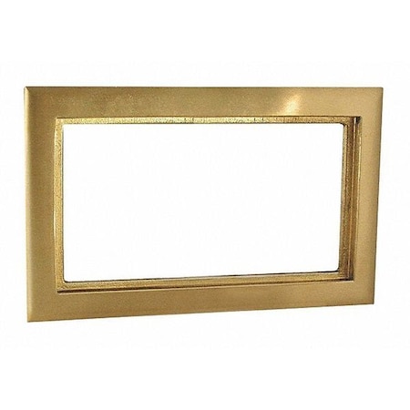 Raco Box Cover, 3 Gang, Brass, Single Receptacle Cover Type 6294
