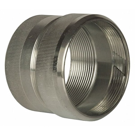 Raco Conduit Fitting Coupling, 3-1/2 in, Compression, Electro Zinc Plated 1534RAC