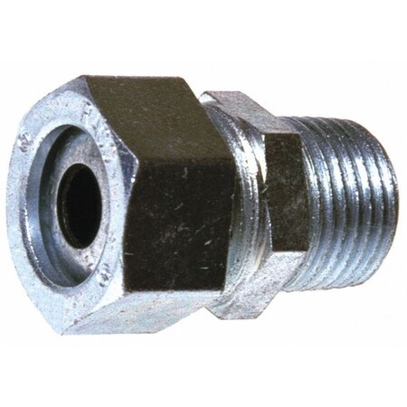 Raco Conduit Fitting Connector, 3/4 in, Liquid-Tight, Steel, Electro Zinc Plated 3703-3