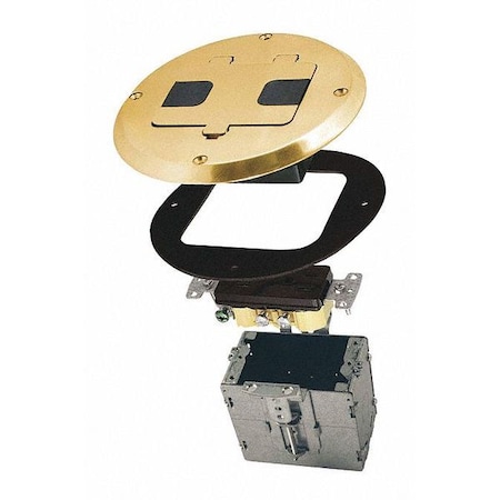 Raco Floor Box Kit, 1 Gang, Cover Box Type 6239BP