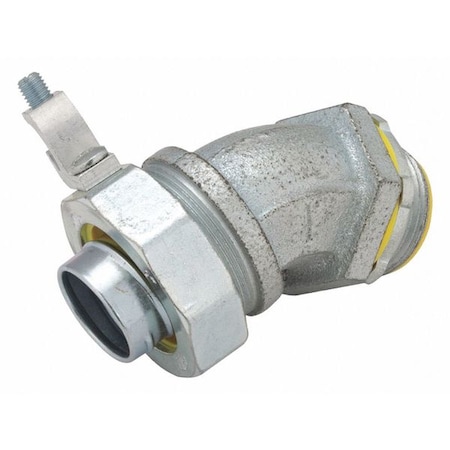 Raco Liquidtight Conn, Ground Lug, 45 deg., 1" 3564-3