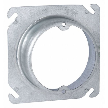 Raco Fixtr Cvr, Sq, Open, Raised 1-1/4, Ears, 4" 758
