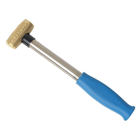 American Hammer Hammer, Brass, Soft Grip, 1.5 lb. AM1.5BRCG