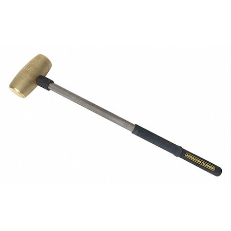 American Hammer Hammer, Brass, Soft Grip, 10 lb. AM10BRCG
