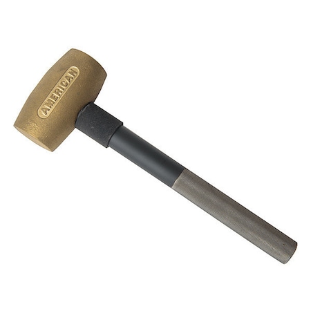 American Hammer Hammer Mallet, Brass, 3.5 lb. AM3.5BRPG