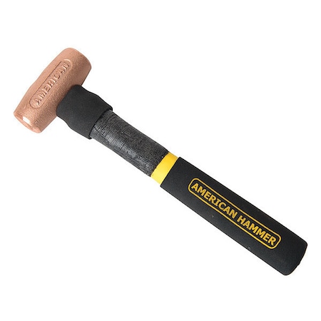 American Hammer Hammer, Copper, Fiberglass, 2 lb. AM2CUXFG