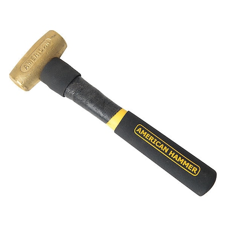 American Hammer Non-Spark Hammer, Brass, 2 lb. AM2BRXFG