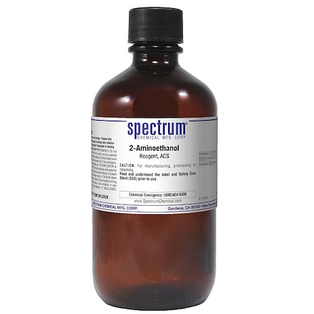 SPECTRUM 2-Aminoethanol, Reagent, ACS, 1L ET100-1LTGL52