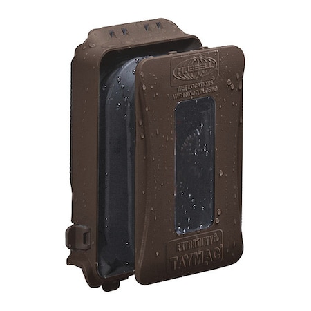 Taymac Box Cover, Outlet Box Type, 1 Gang, Polycarbonate, In-Use Cover Type ML500Z