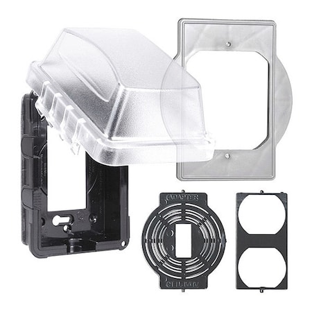 Taymac 1 -Gang Horizontal or Vertical Box Cover, , Polycarbonate MM410CA