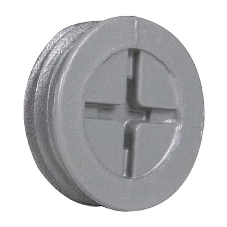 Taymac Closure Plug, 1/2" NPT, Gray, 4 pcs. CP450S