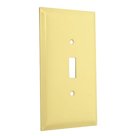 Taymac Toggle Jumbo Wall Plates, Number of Gangs: 1 Metal, Smooth Finish, Ivory WJI-T