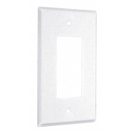 Taymac Decorator Jumbo Wall Plates, Number of Gangs: 1 Metal, Textured Finish, White WJTW-R