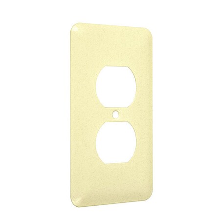 Taymac Duplex Princess Wall Plates, Number of Gangs: 1 Metal, Textured Finish, Ivory WRTI-D