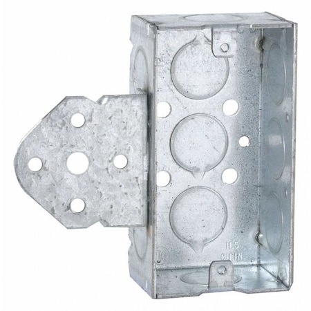 Raco Electrical Box, 11.5 cu in, Handy Box Type, Steel, Rectangular Shape 655