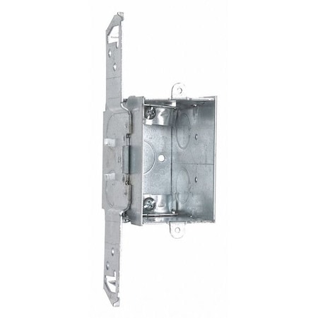 Raco Electrical Box, 14 cu in, Switch Box Type, 1 Gang, Steel, Rectangular Shape 564