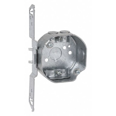 Raco Electrical Box, 11.8 cu in, Octagon Box Type, Steel, Octagon Shape 119