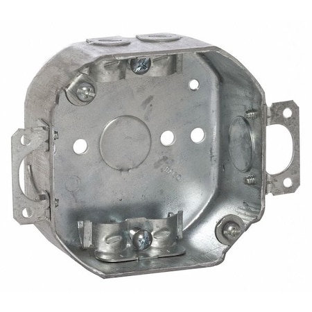 Raco Electrical Box, 15.5 cu in, Octagon Box Type, Steel, Octagon Shape 150