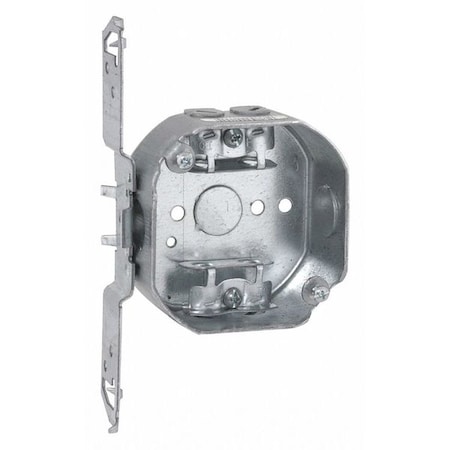 Raco Electrical Box, 15.5 cu in, Octagon Box Type, Steel, Octagon Shape 155