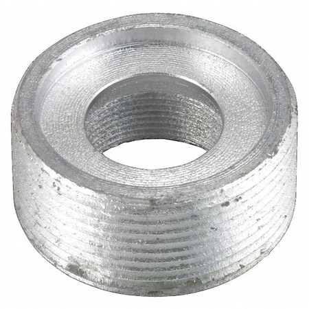 Raco IMC Bushing, 1-1/4 in x 2-1/2 in, Threaded, Iron, Zinc Plated, Red 1160