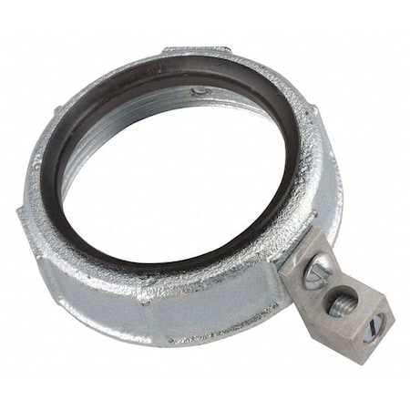 Raco Conduit Fitting Bushing, 3-1/2 in, Threaded, Malleable Iron, Electro Zinc Plated 1234