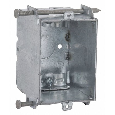 Raco Electrical Box, 15.8 cu in, Switch Box Type, Steel, Rectangular Shape 355