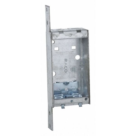 Raco Electrical Box, 6.5 cu in, Switch Box Type, 1 Gang, Steel, Rectangular Shape 405