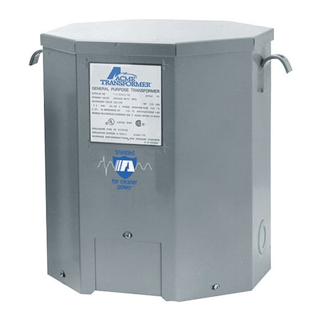 ACME ELECTRIC Export Transformer, 25kVA, 120/240V, Wall TF279267S