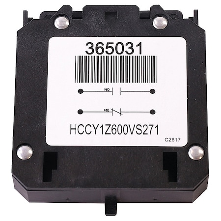 York Contactor, Aux Switch, 1 Open/1 Close S1-024-35799-000