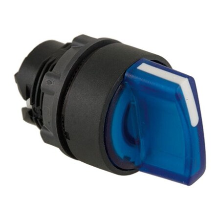 Schneider Electric Illum Selector Switch, 3 Pos, 22mm, Blue ZB5AK1763