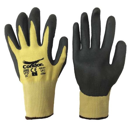 Condor Cut-Resistant Gloves, Cut Level A4 , Nitrile , L 1 PR 60NM99