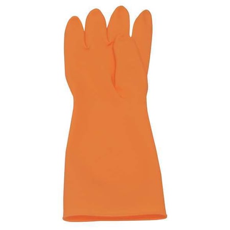 Honeywell North Premium Cleanroom Gloves - AK Chemical Resistant Gloves, Natural Rubber, 15 in L, 20 mil, Orange, 9 AK1815/O/9