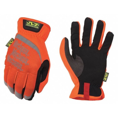 Mechanix Wear Hi-Viz FastFit(R) Hi-Vis Mechanics Gloves, Synthetic Leather Palm, TrekDry Back, 11, Orange SFF-99-011