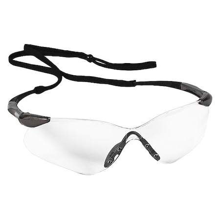 Kleenguard Nemesis VL, Safety Glasses, Anti-Scratch, Clear Lens, Gray Frame, Half-Frame 20470