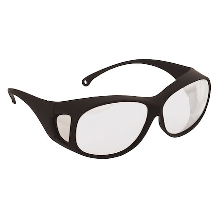 Kleenguard V50 OTG, Safety Glasses, Anti-Scratch, Clear Lens, Black Frame, Full-Frame 20746