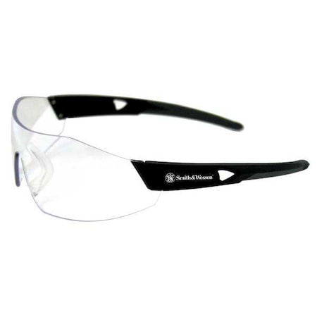 Smith & Wesson 44 Magnum, Safety Glasses, Anti-Fog & Anti-Scratch, Clear Lens, Black Frame, Frameless 23452