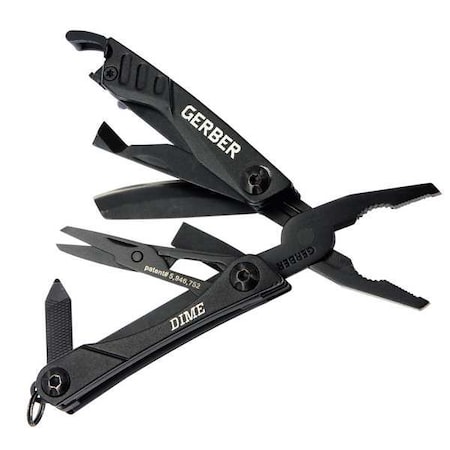 Gerber Multi-Tool, 10 Tools, 2-3/4 In, Black 31-001134