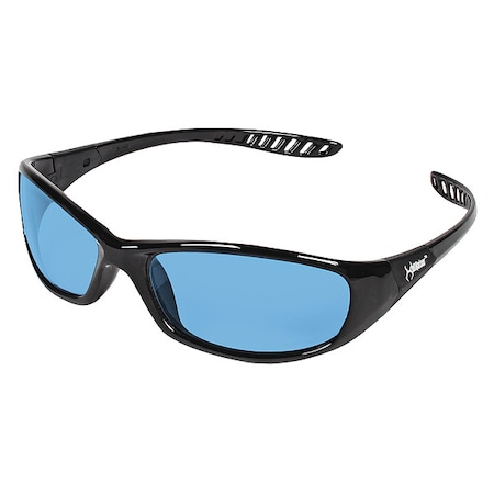 Kleenguard V40 HellRaiser, Safety Glasses, Anti-Scratch, Blue Lens, Black Frame, Full-Frame 20542