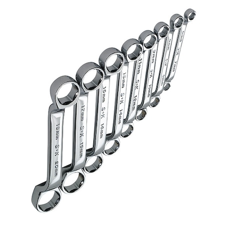 Sk Professional Tools Box End Wrench Set, 6 to 20mm, 8 pcs. 86198