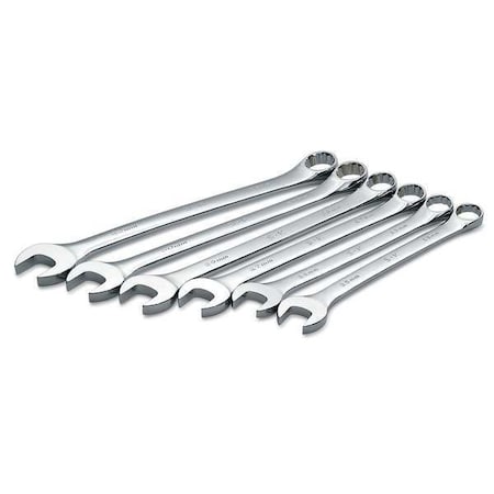 Sk Professional Tools Combo Wrench Set, Chrome, 25-32mm, 6 Pc 86226