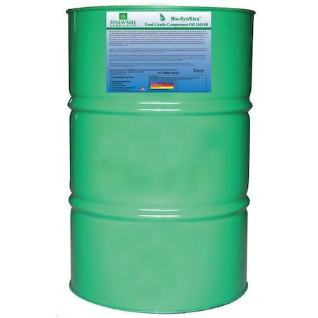 Renewable Lubricants Compressor Oil, 55 gal, 30 87956