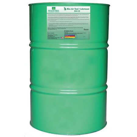 Renewable Lubricants Biodegradable Air Tool Oil, 55 gal. 83106