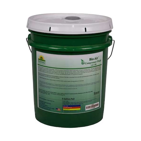 Renewable Lubricants Compressor Oil, 5 gal., SAE Grade 30 84204